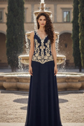 Jakara Black & Gold Gown