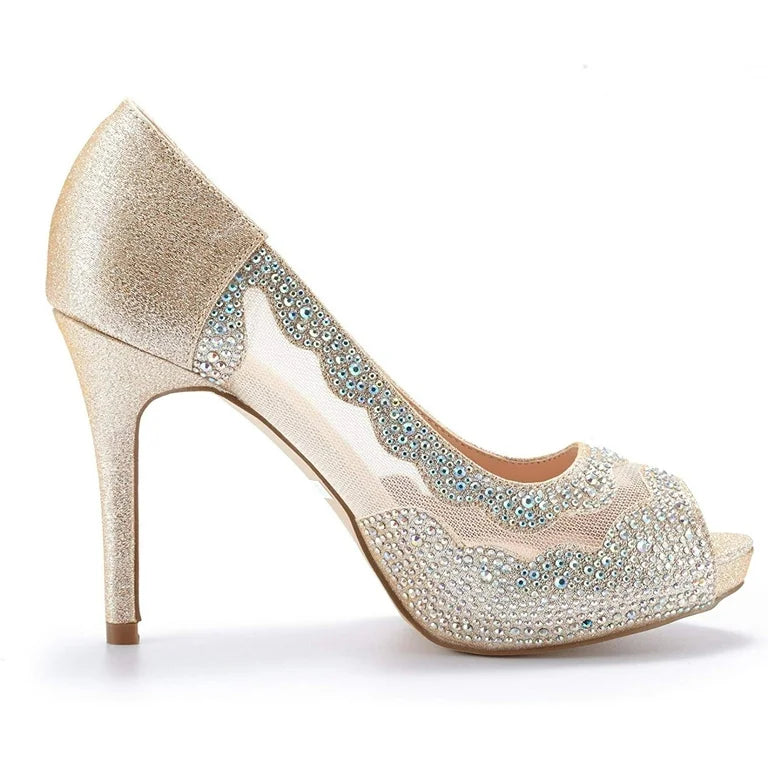 Dream Pairs Champagne Diamond