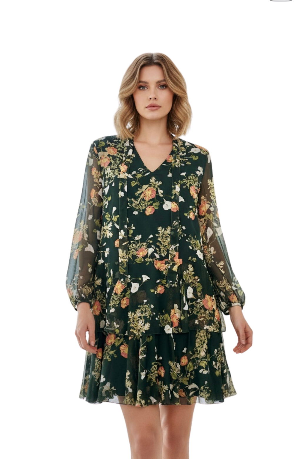 Ralph Lauren Floral Green Dress