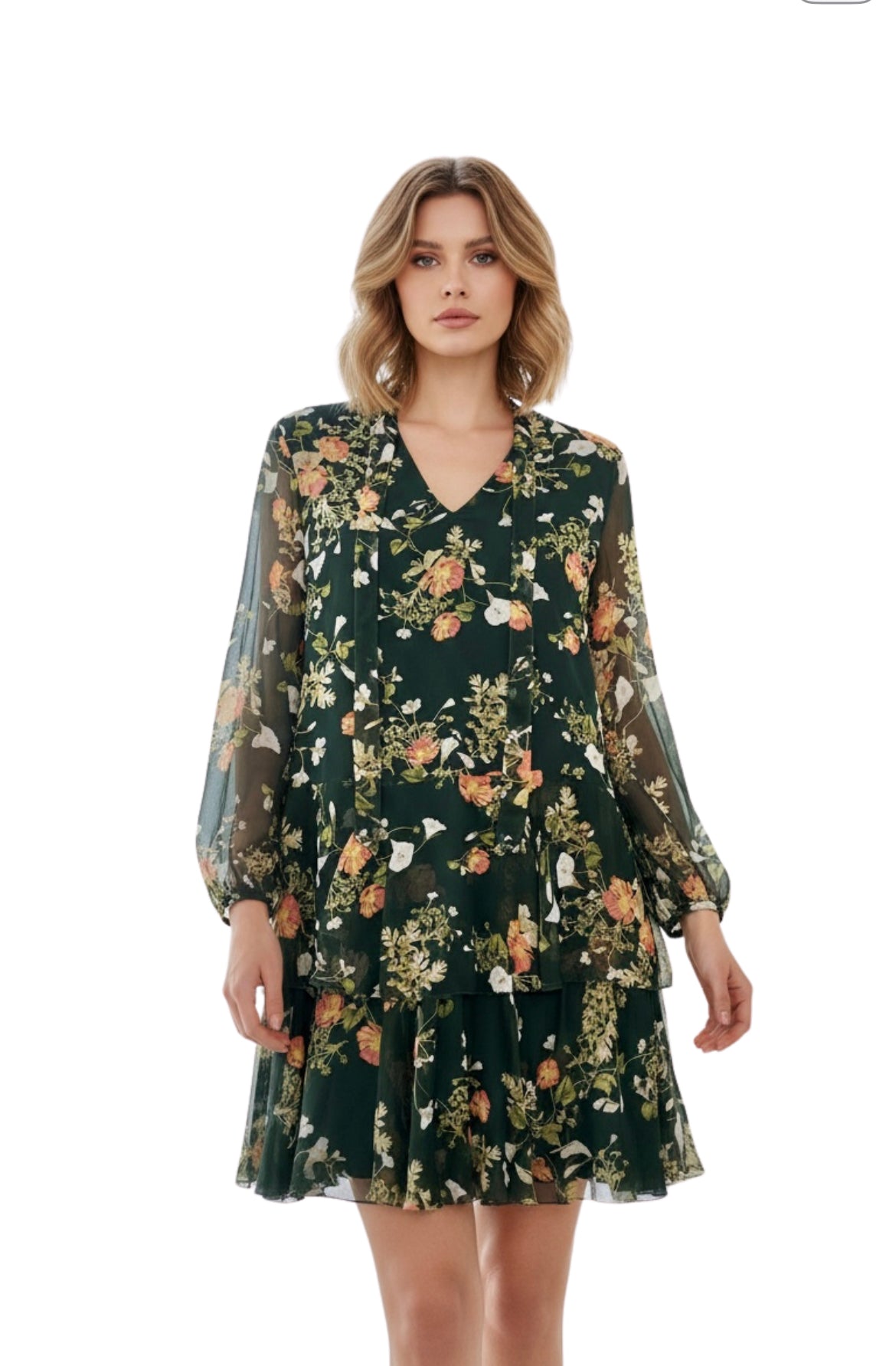 Ralph Lauren Floral Green Dress
