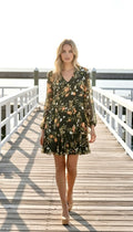 Ralph Lauren Floral Green Dress