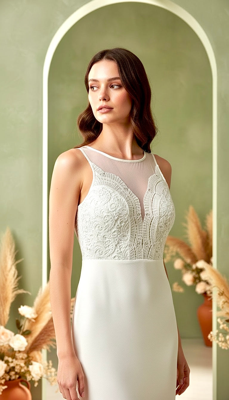 White Lace Bodycon Dress