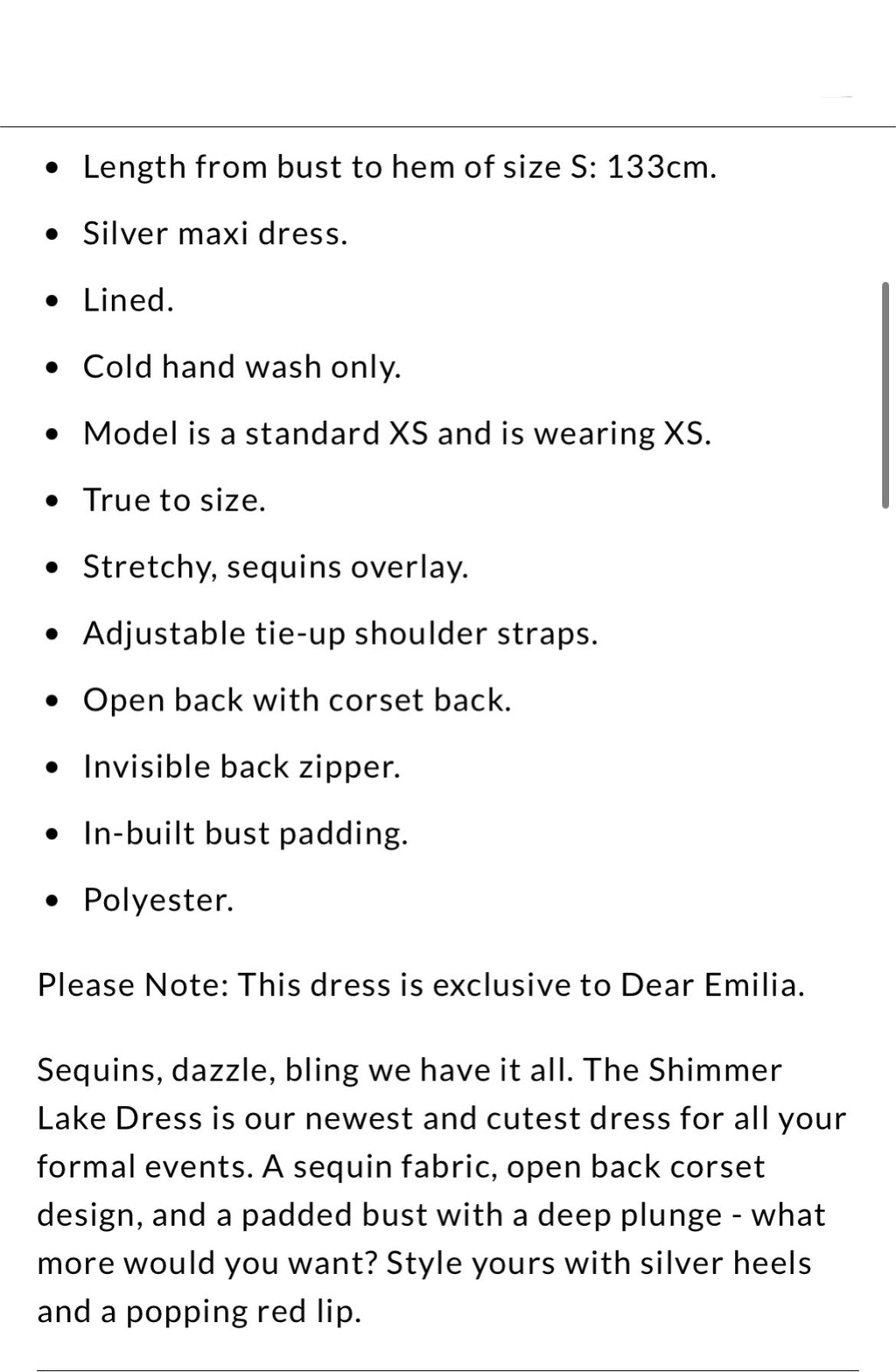 Shimmer Lake Sequin Dress