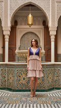 Averil Dusty Rose Black Sequin Dress