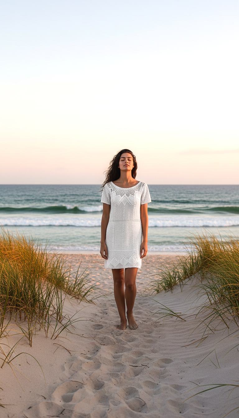 Ralph Lauren White Crochet Dress