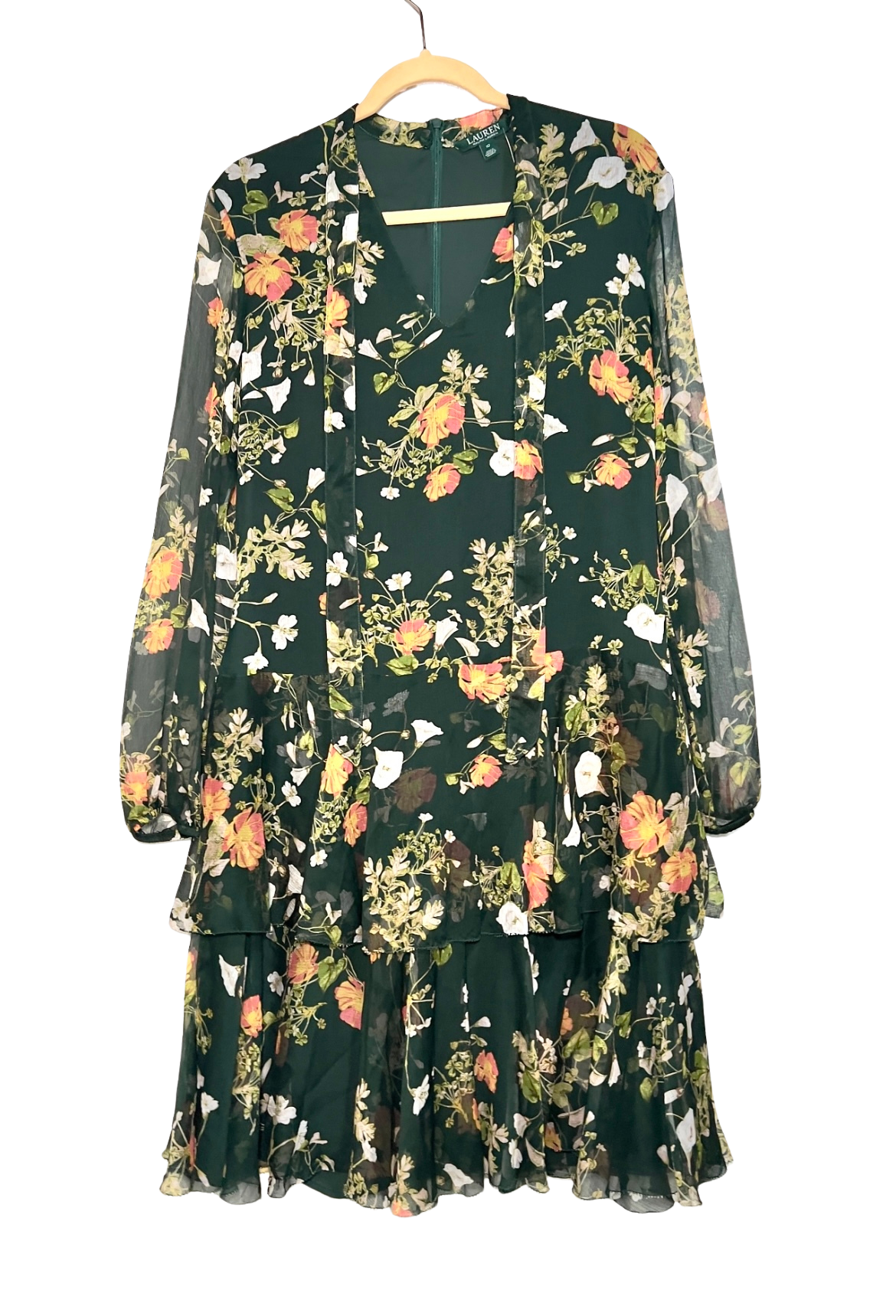 Ralph Lauren Floral Green Dress