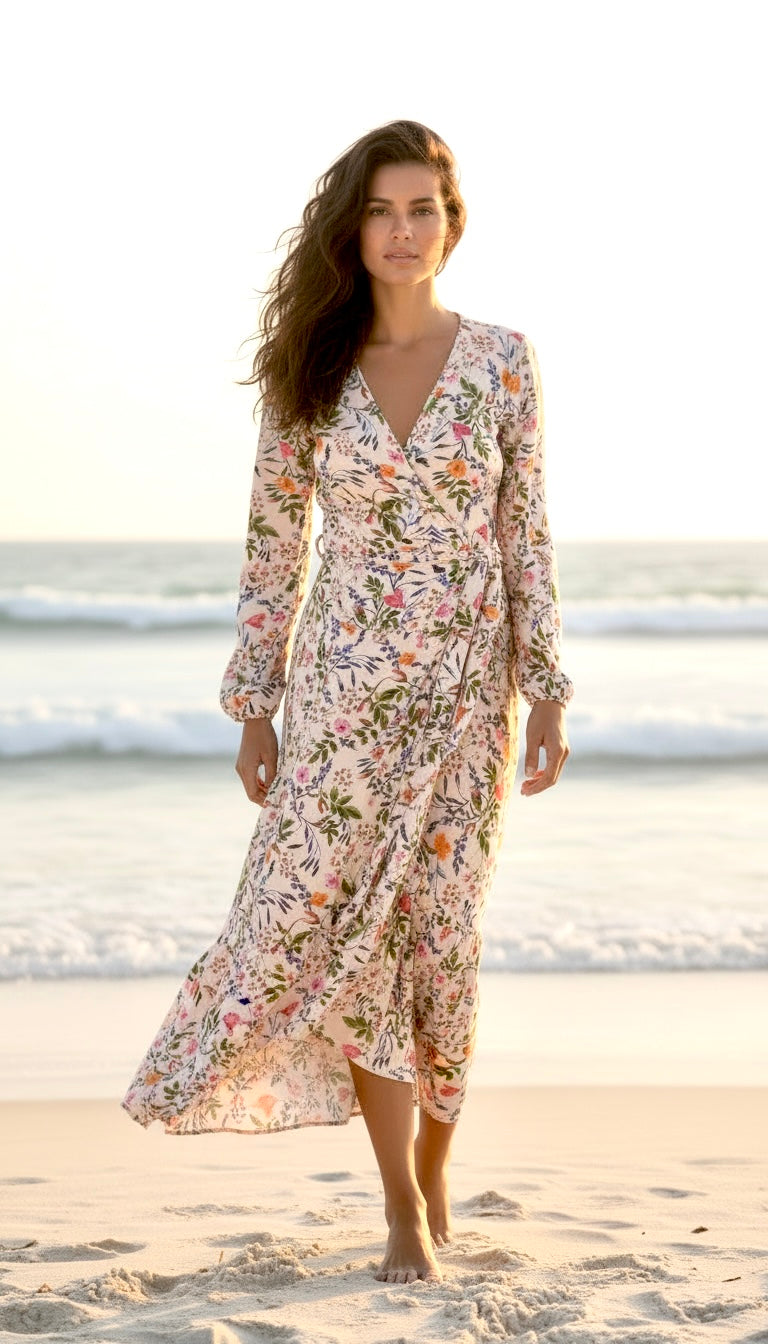 Julia Floral Ruffled Dress
