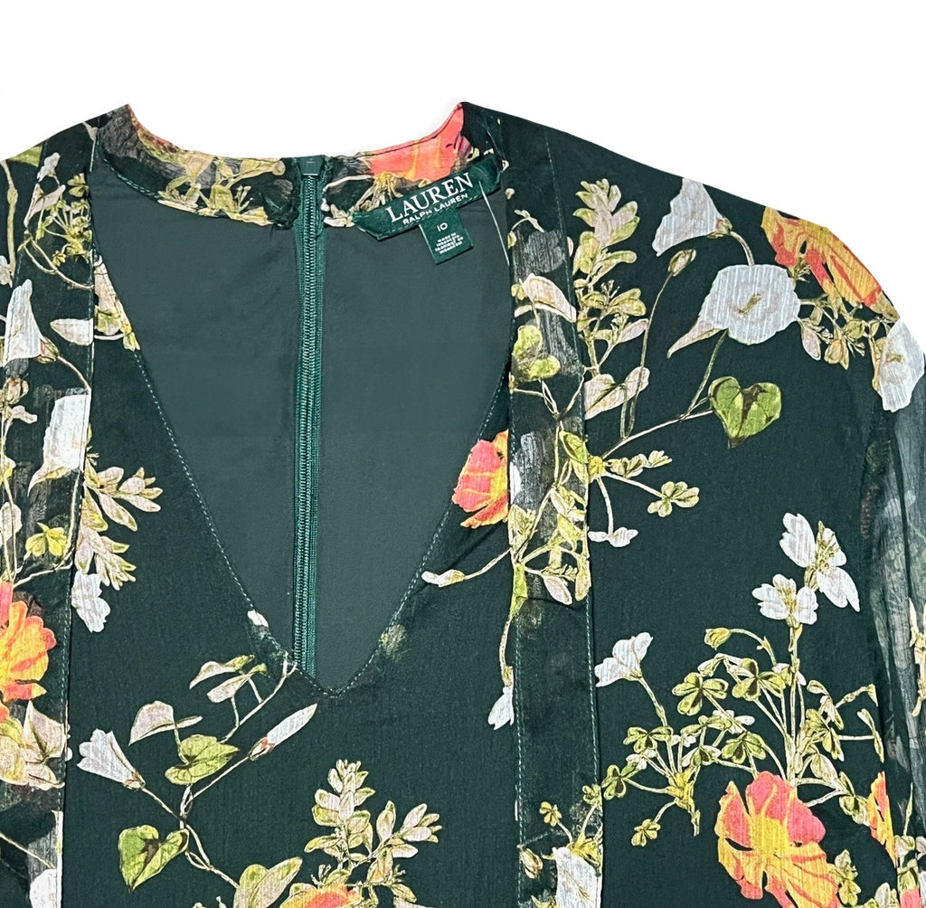 Ralph Lauren Floral Green Dress
