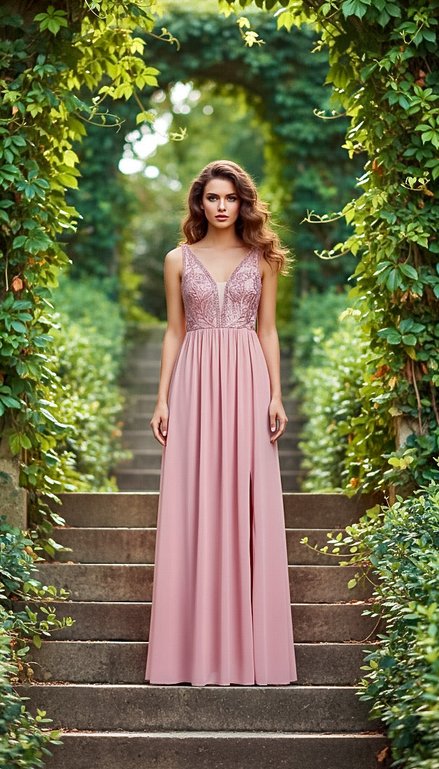 Melvina Rose Lace Gown