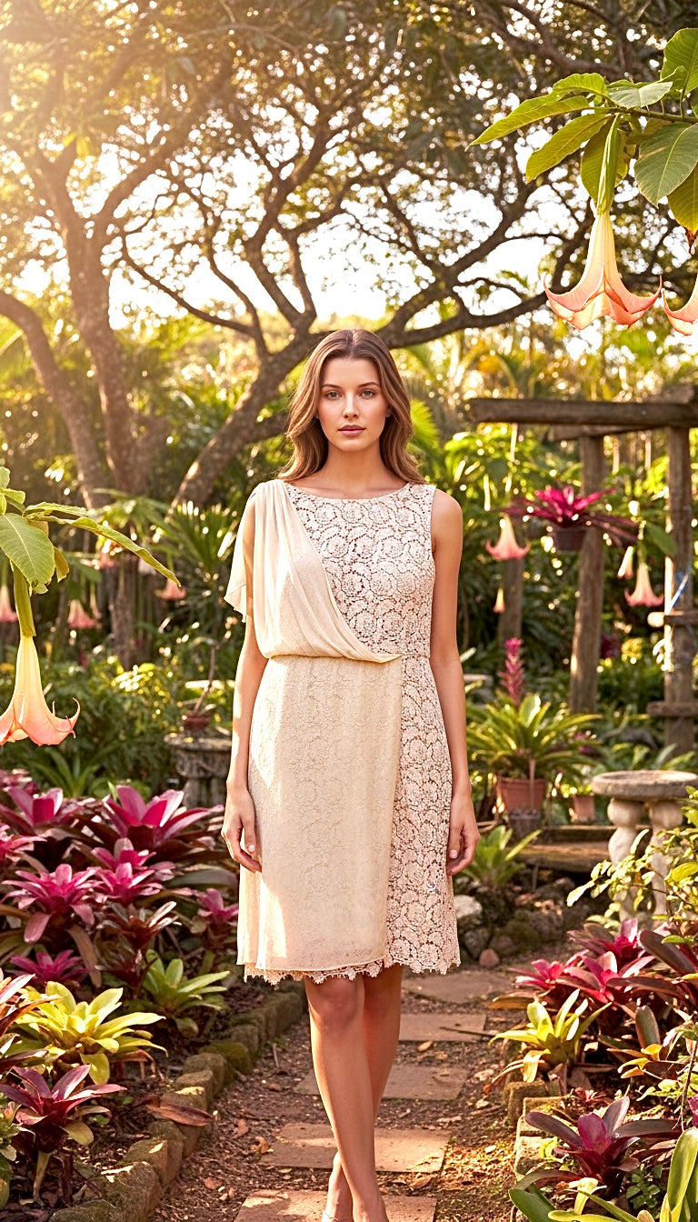 Dusty Rose Lace Romance Dress