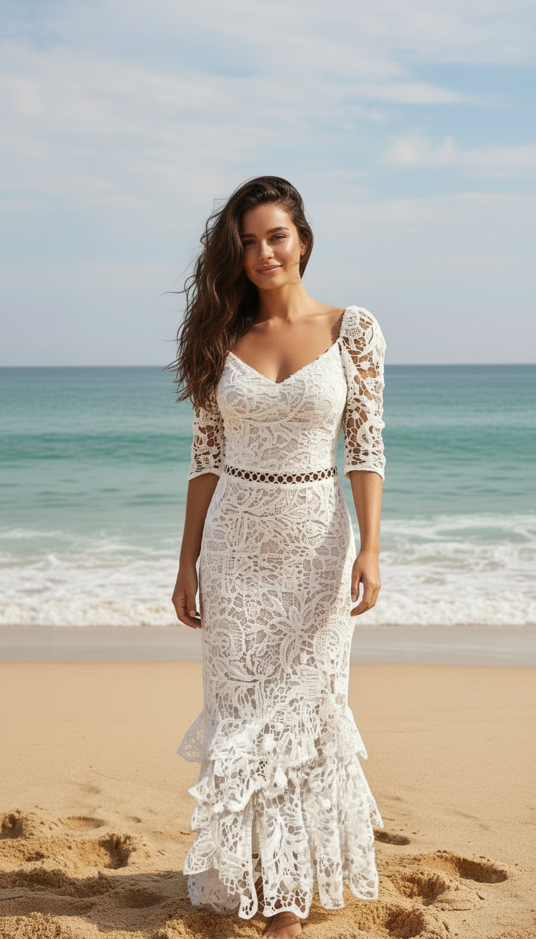 Ocean Breeze Lace Dress