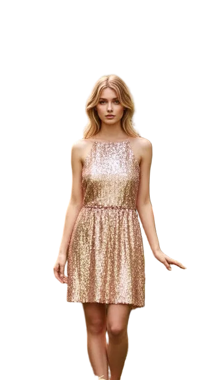 Pink Sequin Cocktail