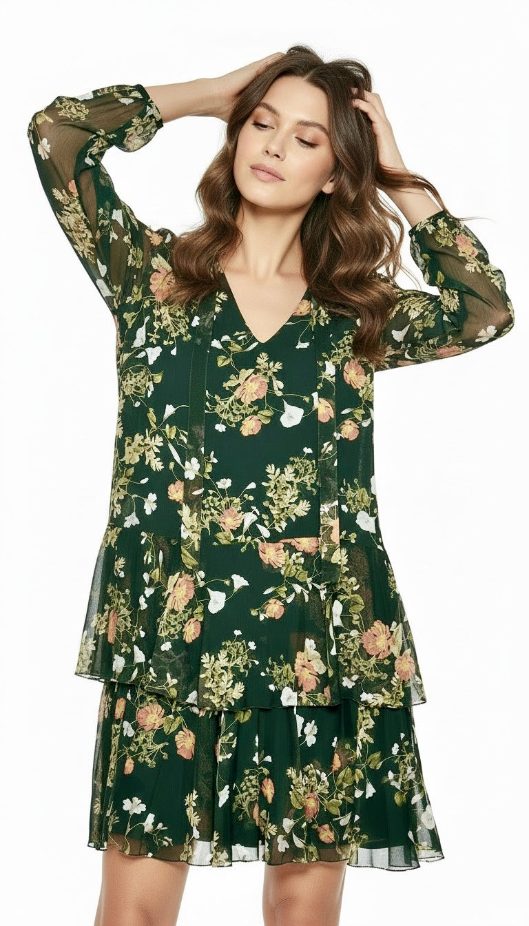 Ralph Lauren Floral Green Dress