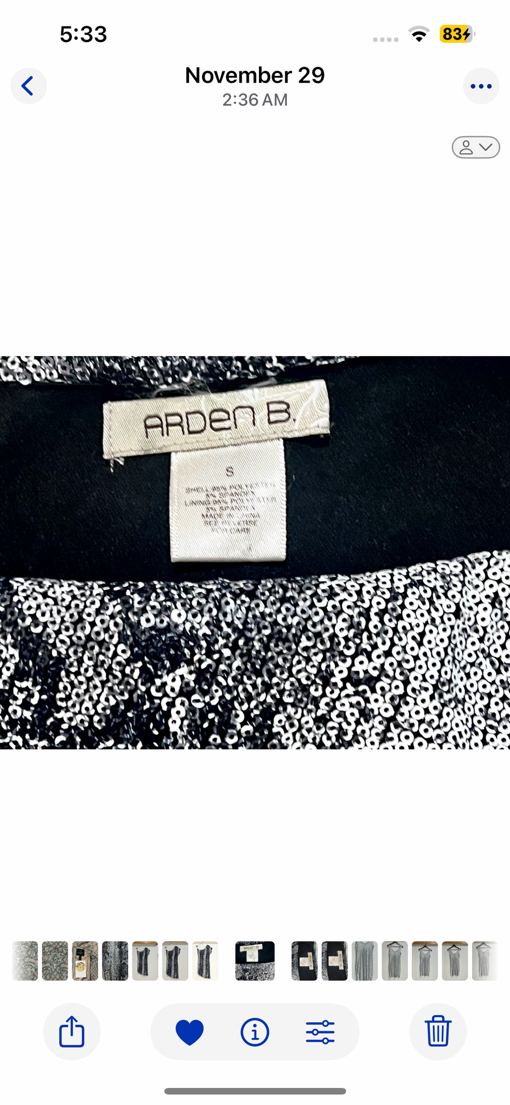 Arden B Animal Print Sequin Dress