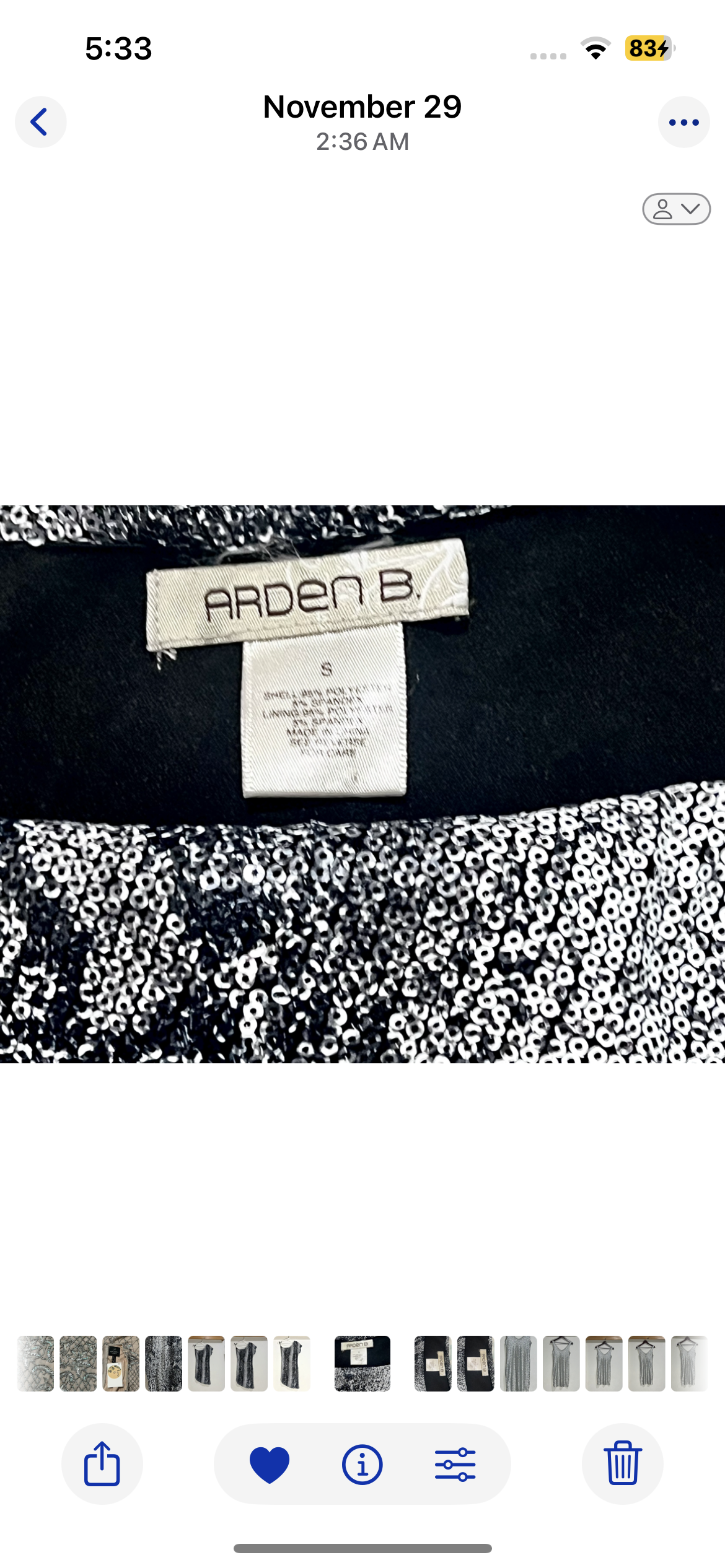Arden B Animal Print Sequin Dress