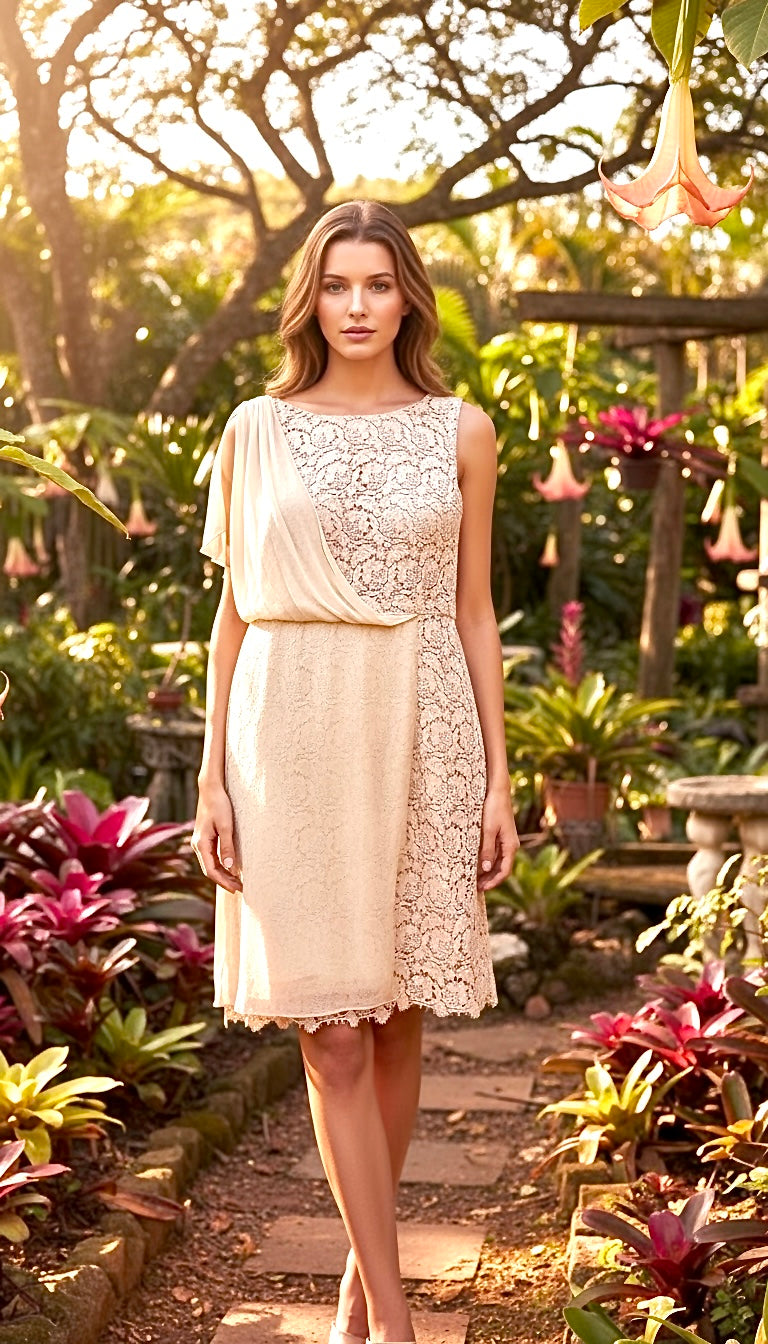 Dusty Rose Lace Romance Dress