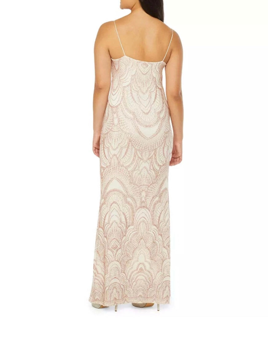 SOLD- Aruba White Gold Glitter Dress