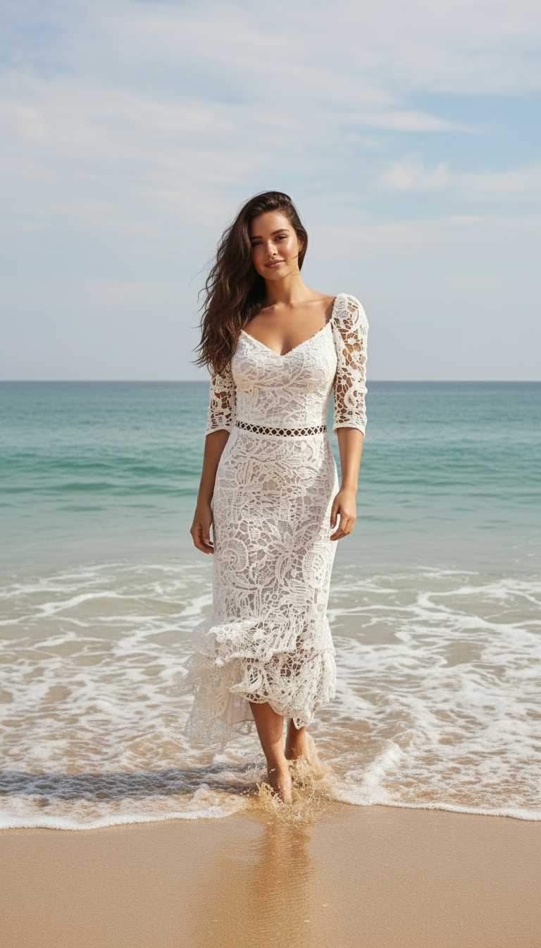 Ocean Breeze Lace Dress