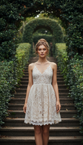 Ivory Lace Sweetheart Dress